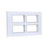 LEGRAND LYNCUS PLATE+FRAME 16M WHITE-677516