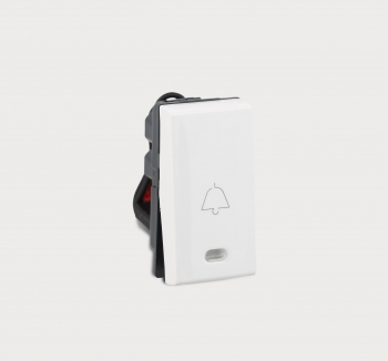 LEGRAND MYRIUS 6A BELL PUSH1W1M IND WHITE NRI-673021