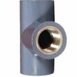 Sumolex Pvc Brass Tee 1" X 1/2"