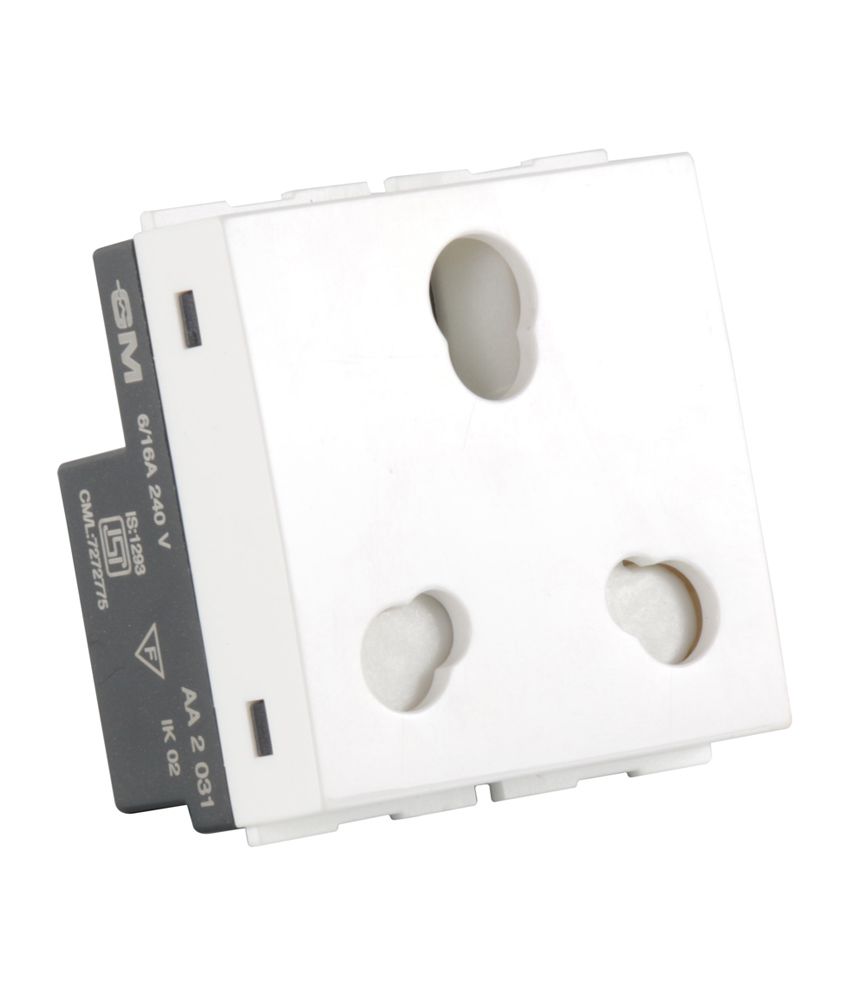 Gm 6&16A socket 2Module-AB2142