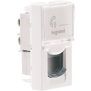 LEGRAND MYRIUS RJ11 TELEPHONE WHITE NRI-673052