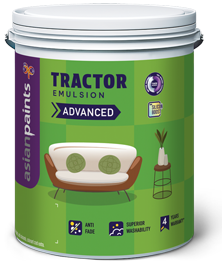 Asian Paints Tractor Emulsion Advanced Super White 10 L