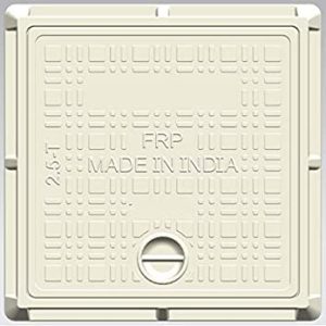 FRP Man Hole Cover 11/2x11/2-(5T)-White