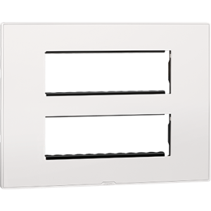 LEGRAND MYRIUS PLATE+FRAME-12MM WHITE-679512