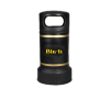 Ideal Plastic Dust Bin Black - 90ltrs