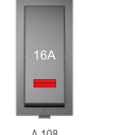 Av Aqva 1 Way Switch- A108 16A