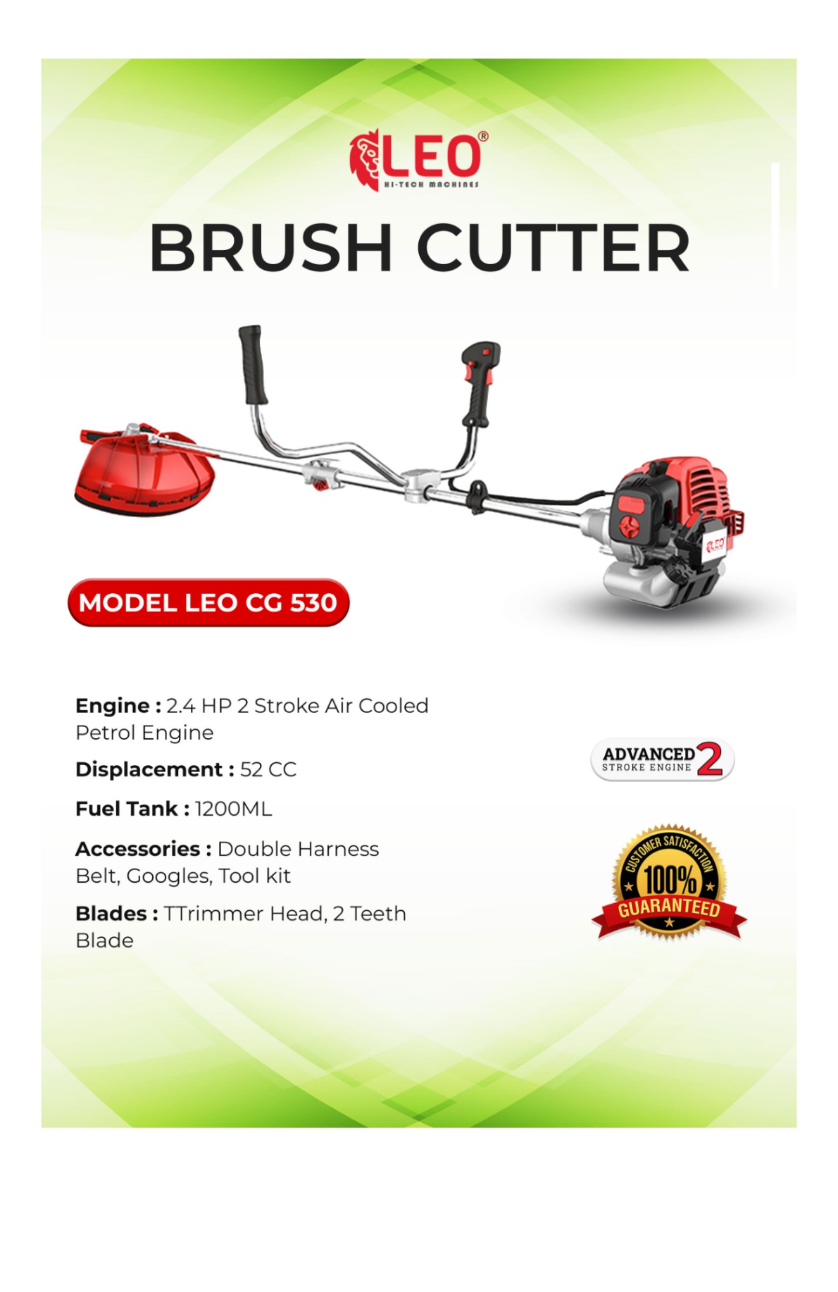 Leo Master Pro GX35 Sp 4 Stroke Brushcutter-0012