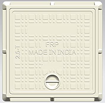 FRP Manhole Cover 3*3- White